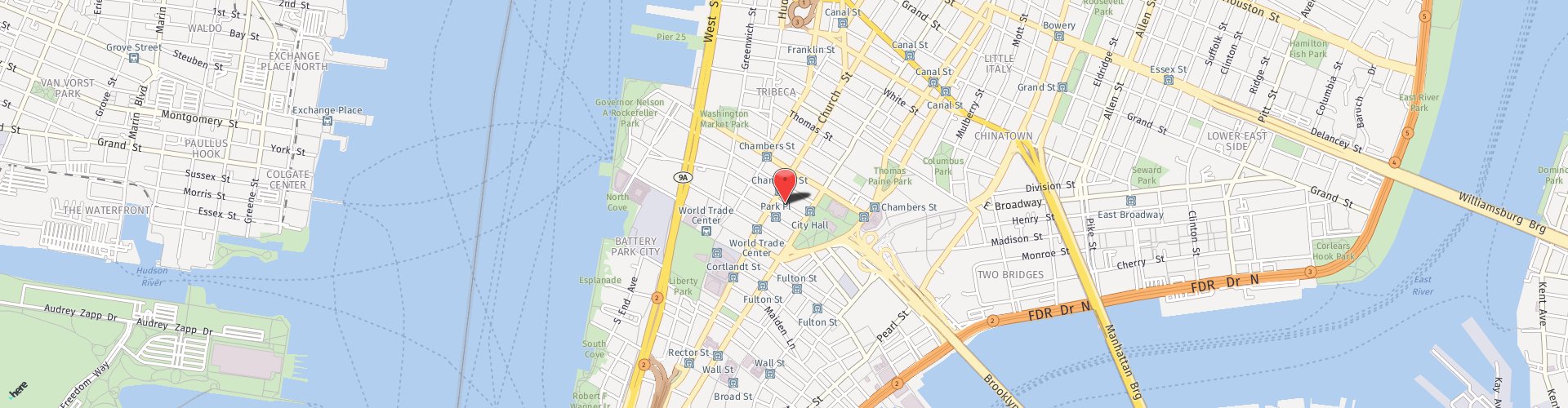 Location Map: 21 Murray Street New York, NY 10007